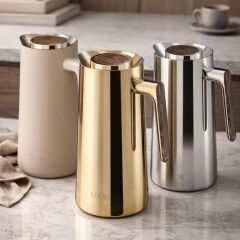 Lucky Art 1L Çelik Gövdeli Karaf Termos Silver