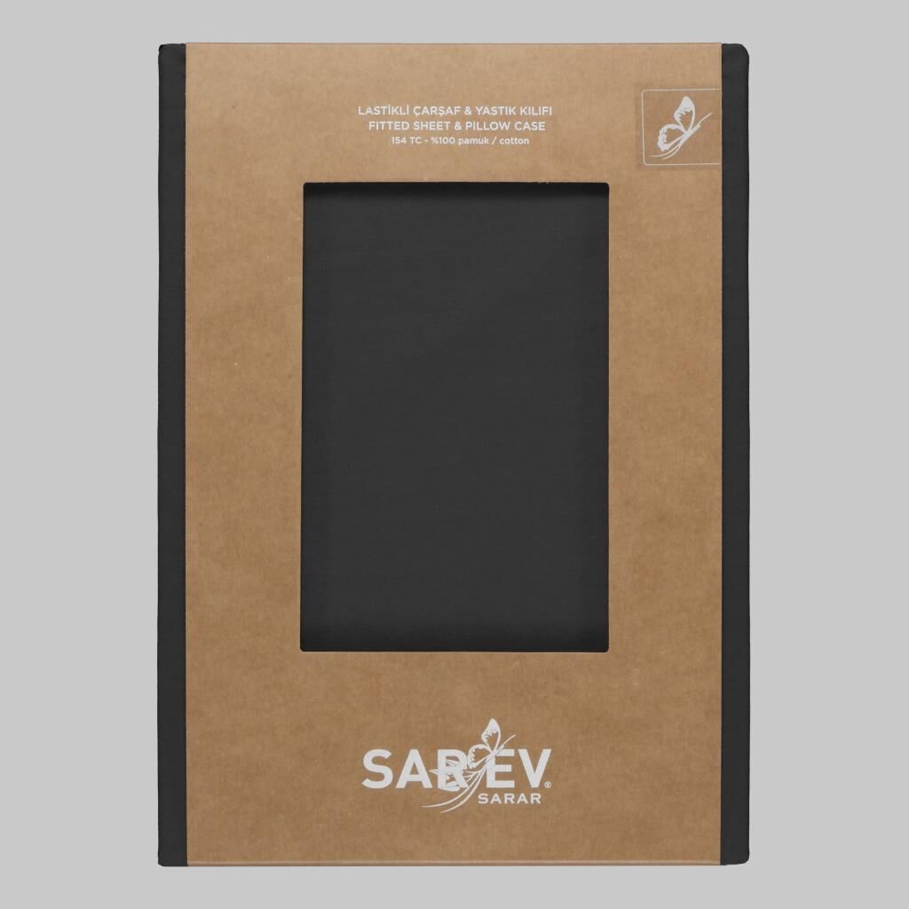 Sarev New Slow Cıty 140X200 Fıtted Çarşaf, .Antrasit
