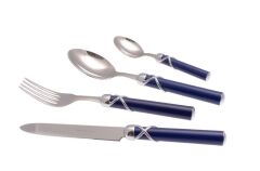 Rivadossi Fiocco Mavi 75 Parça Çatal Bıçak Seti