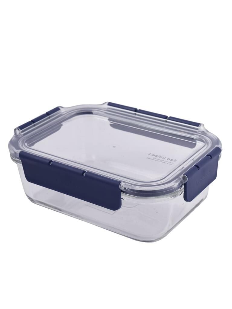 Locknlock Top Class Fırın & Saklama Kabı Dörtgen Kilitli 1.0 Lt Mavi