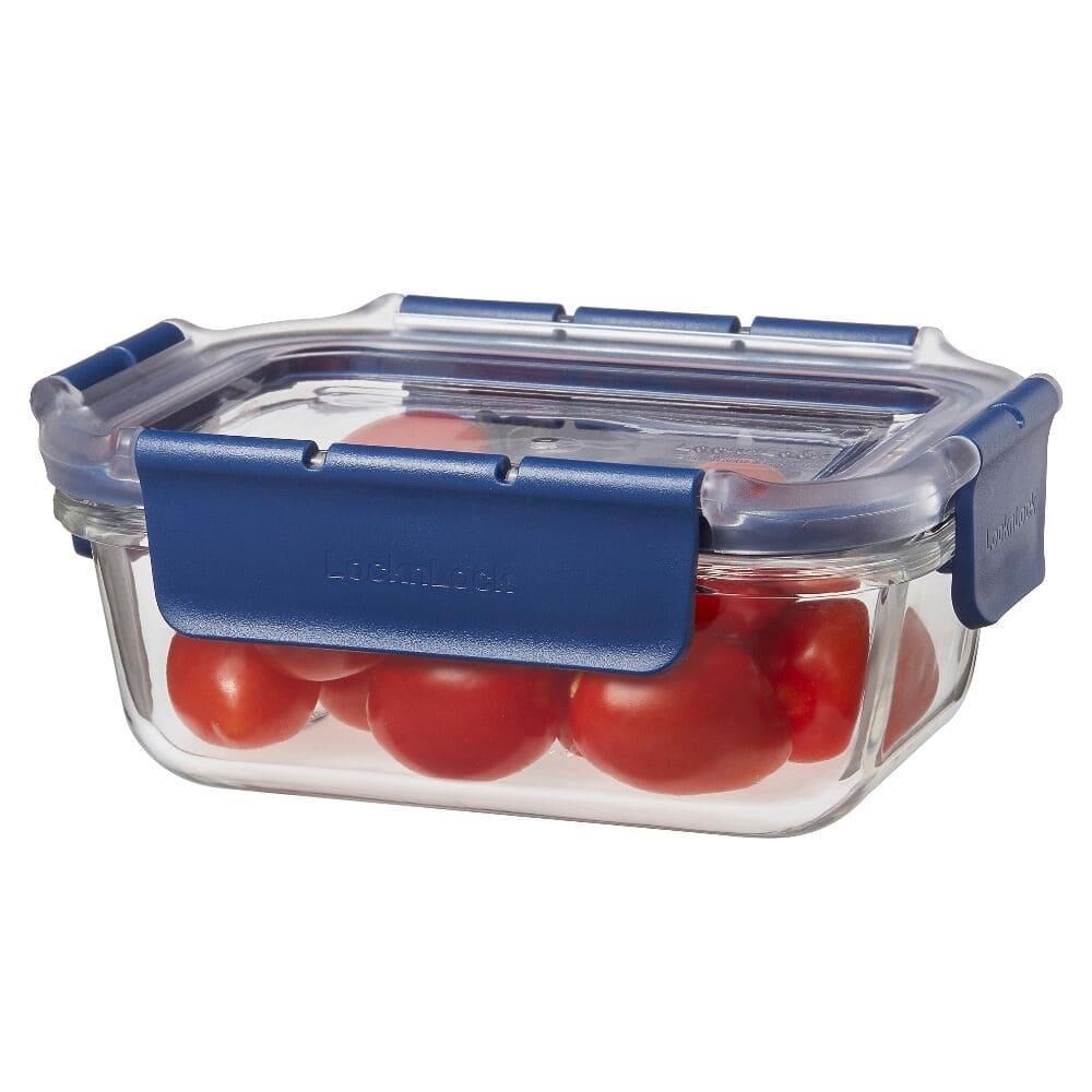 Locknlock Top Class Fırın & Saklama Kabı Dörtgen Kilitli 630 Ml Mavi