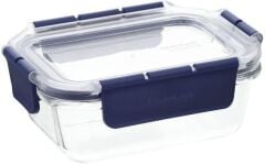 Locknlock Top Class Fırın & Saklama Kabı Dörtgen Kilitli 380 Ml Mavi