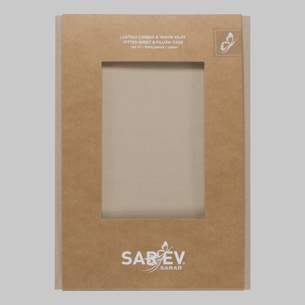 Sarev New Slow Cıty 160X200 Fıtted Çarşaf, .Bej