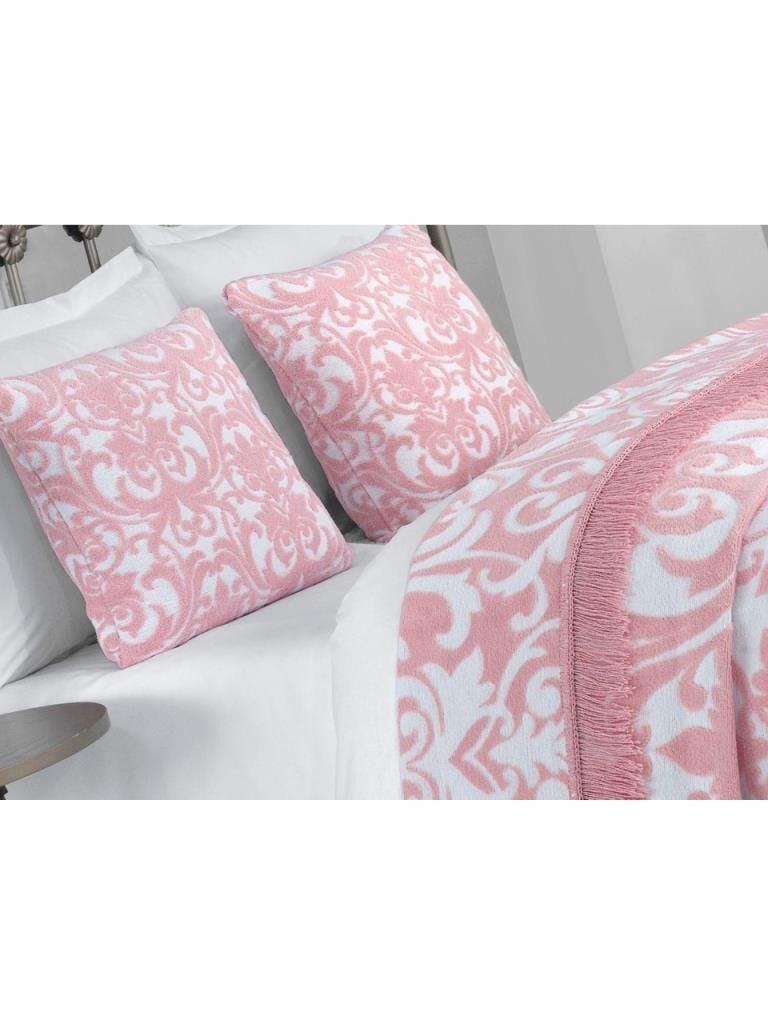 Sarev Arora Çift Kişilik Battaniye Seti-Pembe