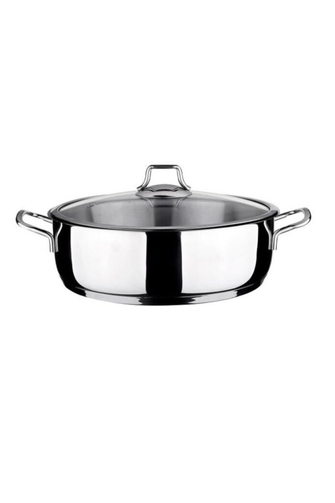 Leggno Çelik Sığ Tencere 28 Cm