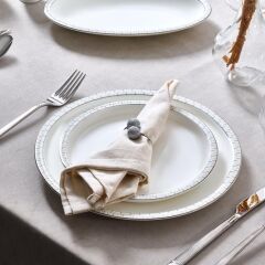 Evaliza Alaia Stella Platin 60 Parça Yemek Takımı