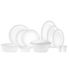 Evaliza Alaia Stella Platin 60 Parça Yemek Takımı