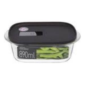 Locknlock Modern Fırın & Saklama Kabı Dörtgen 890 Ml Siyah