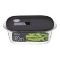 Locknlock Modern Fırın & Saklama Kabı Dörtgen 890 Ml Siyah