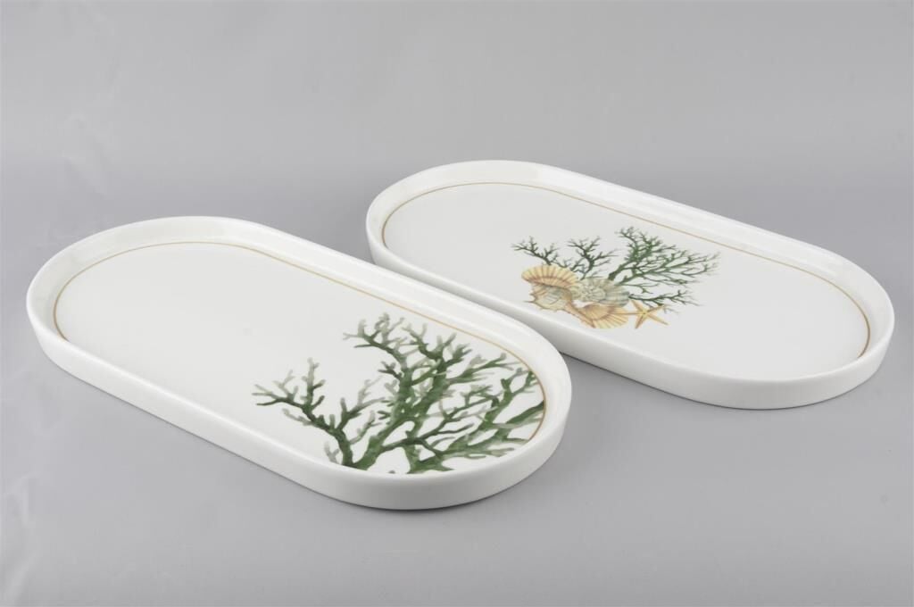 Mikasa Moor Marinet 2li Oval Servis Tabağı Seti 32x16cm