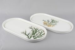 Mikasa Moor Marinet 2li Oval Servis Tabağı Seti 32x16cm