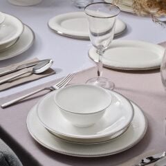 Evaliza Buckhingam Platin 60 Parça Yemek Takımı