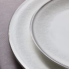 Evaliza Buckhingam Platin 60 Parça Yemek Takımı