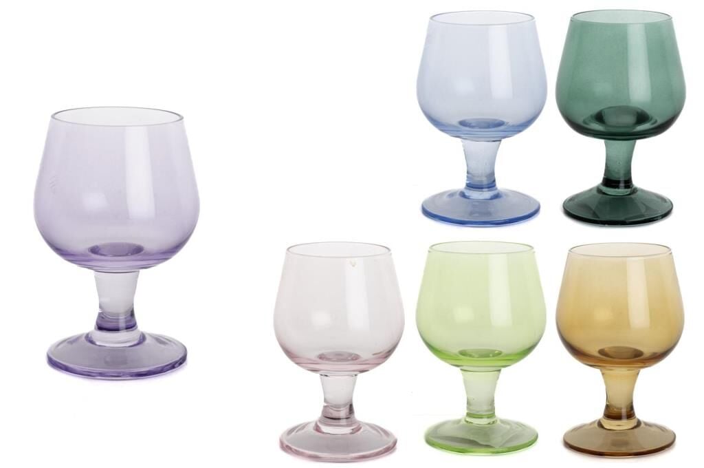 Mikasa Moor Lüster Mix 6lı Ayaklı Cam Bardak 110ml