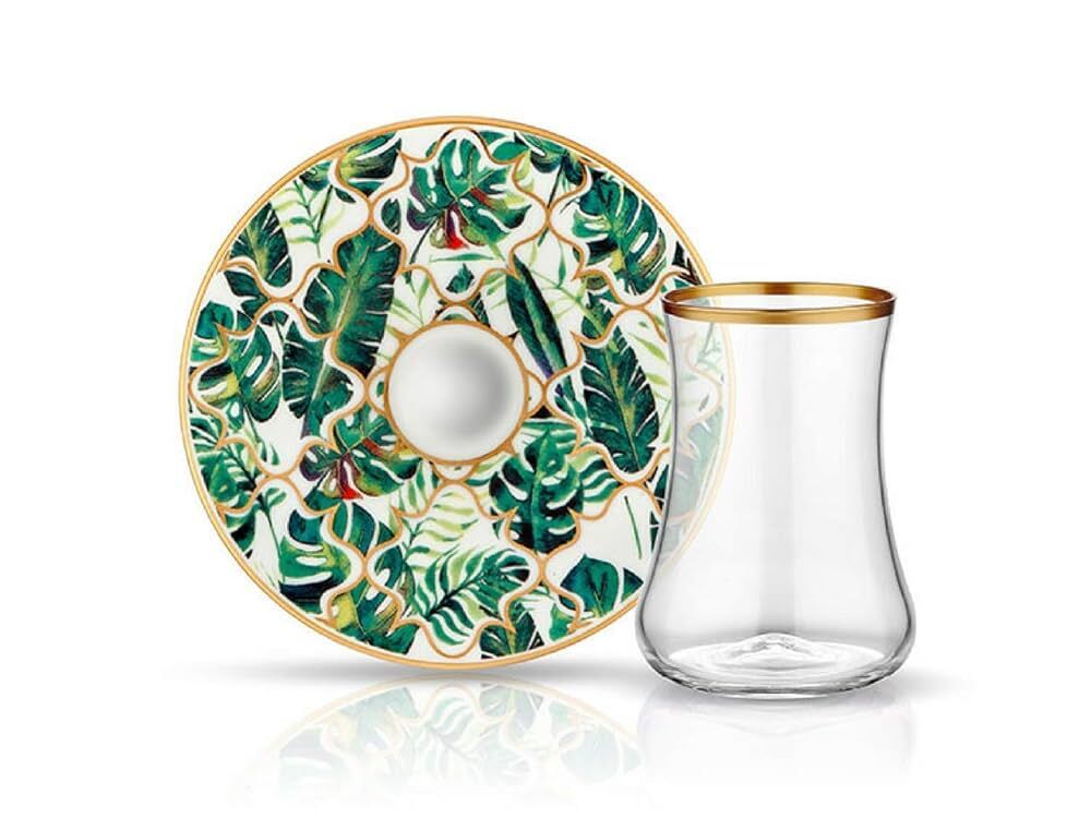 Koleksiyon Dervish Amazon Ekvator 6 Lı Çay Seti
