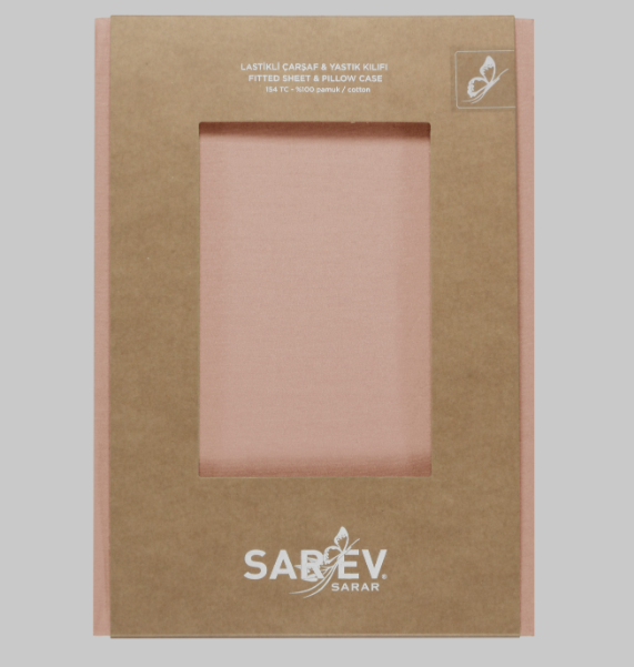 Sarev New Slow Cıty 180X200 Fıtted Çarşaf, .Somon