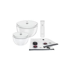 Zwilling Fresh & Save Bowls Vakumlu Başlangıç Seti Cam / M/L, 9-Parça