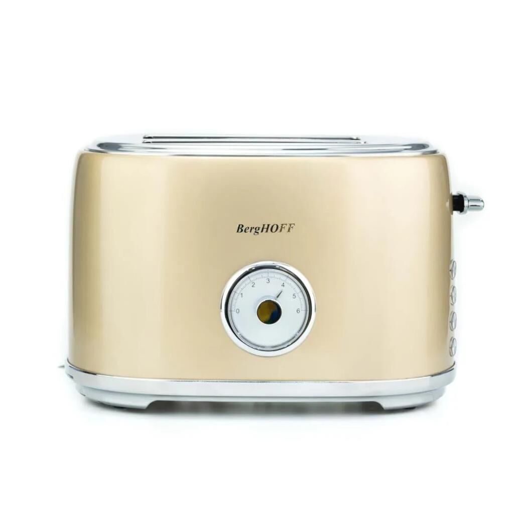 Berghoff Gem Metallic Sarı İki Dilim Ekmek Kızartma Makinesi