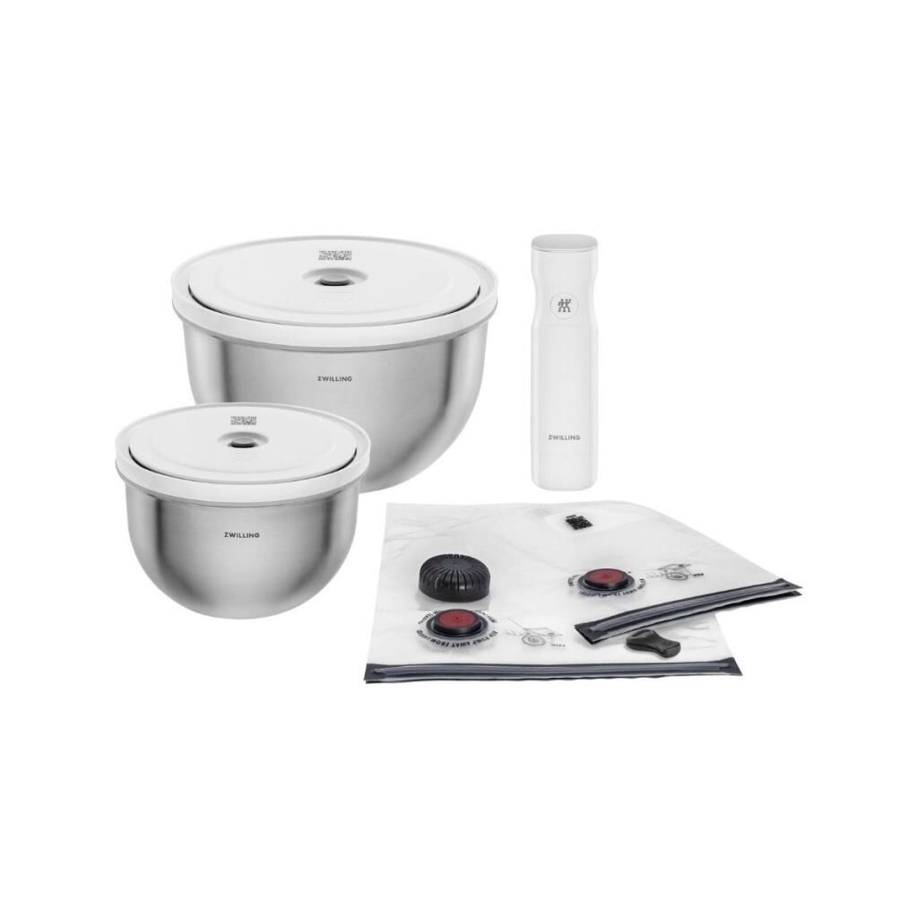 Zwilling Fresh & Save Bowls Vakumlu Başlangıç Seti Paslanmaz Çelik / M/L, 9-Parça