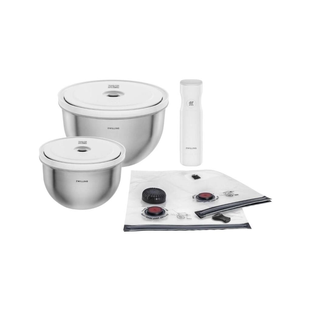 Zwilling Fresh & Save Bowls Vakumlu Başlangıç Seti Paslanmaz Çelik / M/L, 9-Parça