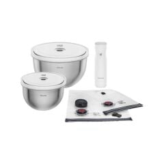Zwilling Fresh & Save Bowls Vakumlu Başlangıç Seti Paslanmaz Çelik / M/L, 9-Parça