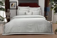 Sarev Odeo Pamuk Saten Çift Kişilik Nevresim Takımı Bej