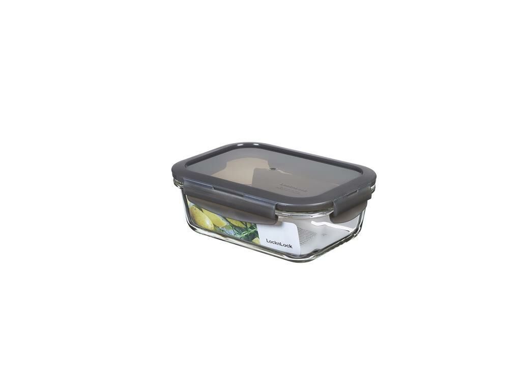 Locknlock Euro Fırın & Saklama Kabı Dörtgen 380 Ml Gri
