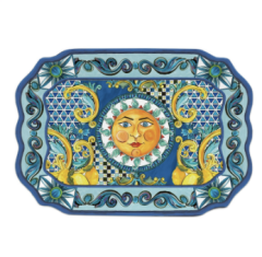 Baci Milano Sıcıly Tepsi 47X33 Cm Mavi