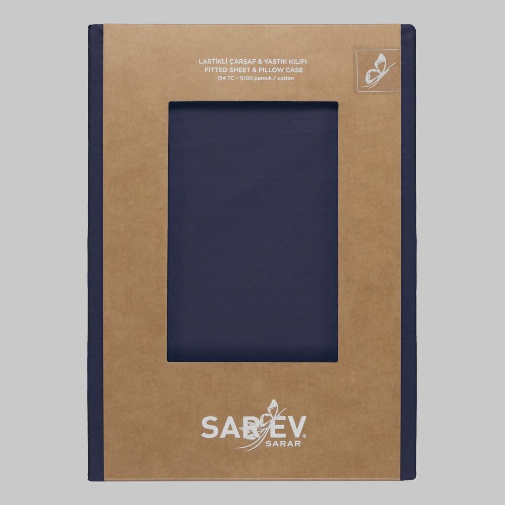 Sarev New Slow Cıty 180X200 Fıtted Çarşaf, .Lacivert