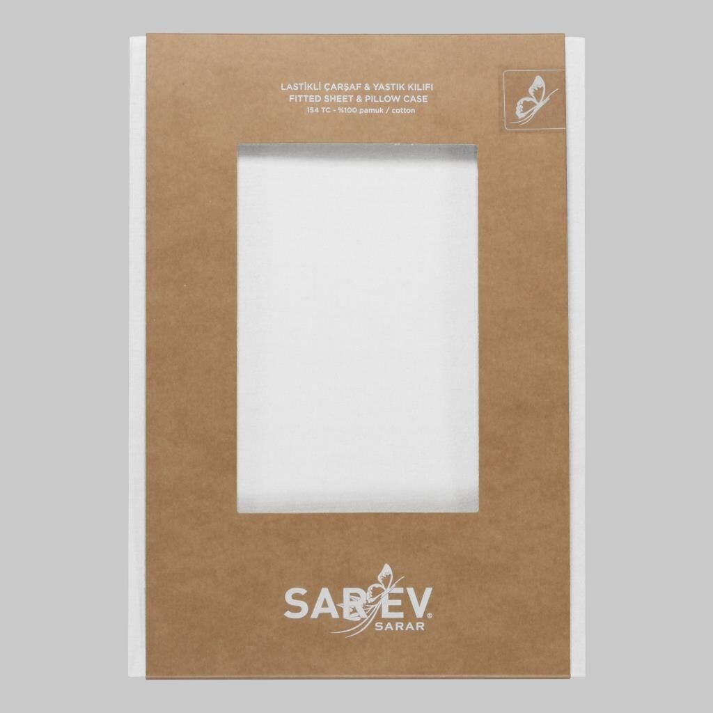 Sarev New Slow Cıty 200X200 Fıtted Çarşaf, .Beyaz