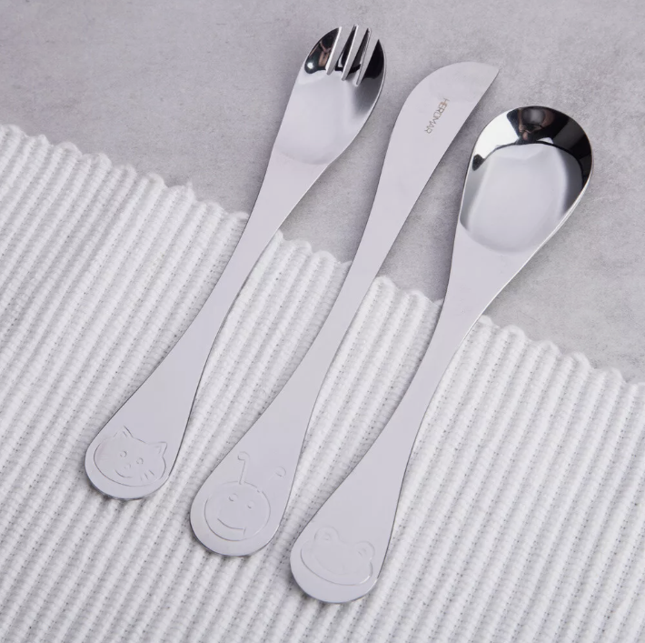 Herdmar Kıds Anımal 3 Parça Çatal Kaşık Bıçak Takımı