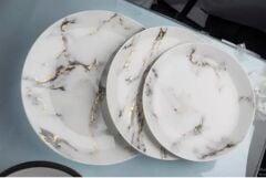 Prouna Marble 72 Parça Yemek Takımı