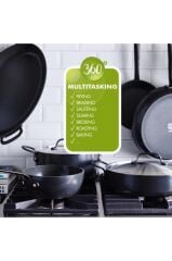 Greenpan Craft Thermolon Seramik Yapıştırmaz 30Cm Basık Tencere