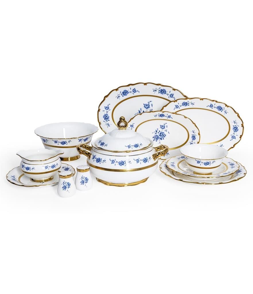 Maxx Doria Majestic Azure 12 Kişilik 77 Parça Yemek Takımı