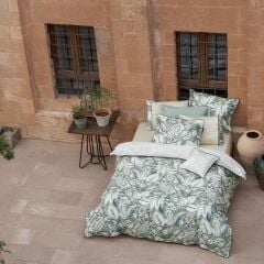 Sarev Bıanos Saten Çift Kişilik Yeşil Nevresim Takımı