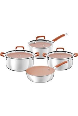 Tramontina Romagna Desert Clay 7 Parça Tencere Seti