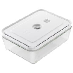 Zwilling Vakumlu Buzdolabı Saklama Kabı, Borosilikat Cam, Beyaz