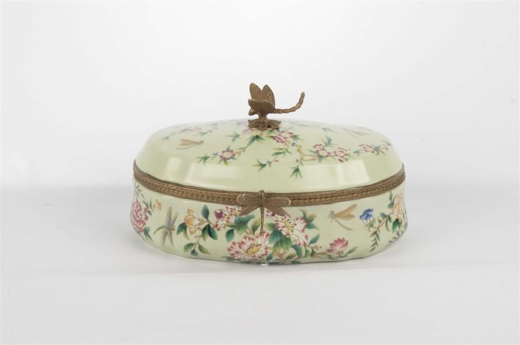 Mikasa Moor Yeşil Yusufçuk Takı Kutusu 26x15cm