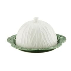 Lucky Art Lefora Porselen Tereyağlık Kapaklı Servis Tabağı 17cm