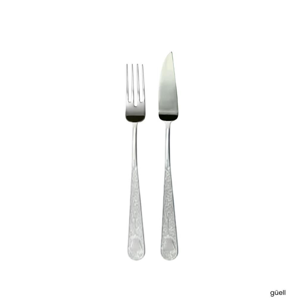 Herdmar Güell  24 Parça Balık Çatal Bıçak Seti-12 Kişilik