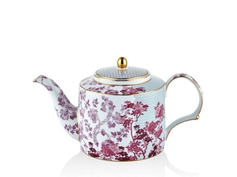 Tea Delight Regency Damask Pembe 1 Litre Çay Potu