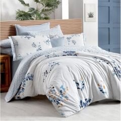 Sarev Bonamy Fancy Çift Kişilik Mavi Nevresim Takımı